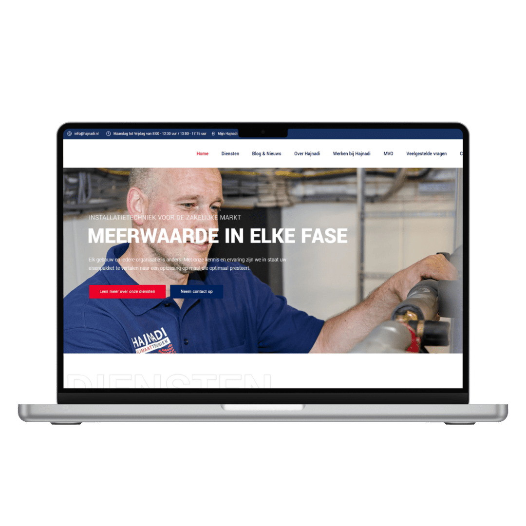 Hajnadi Installatietechniek website