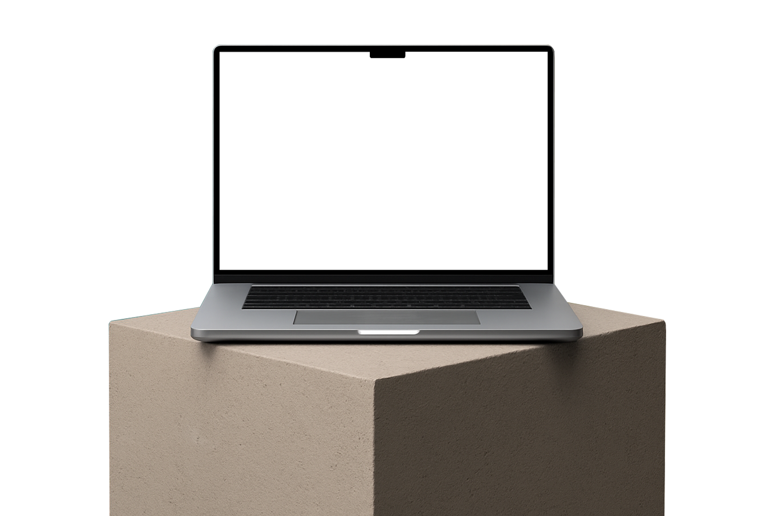 laptop betonblok