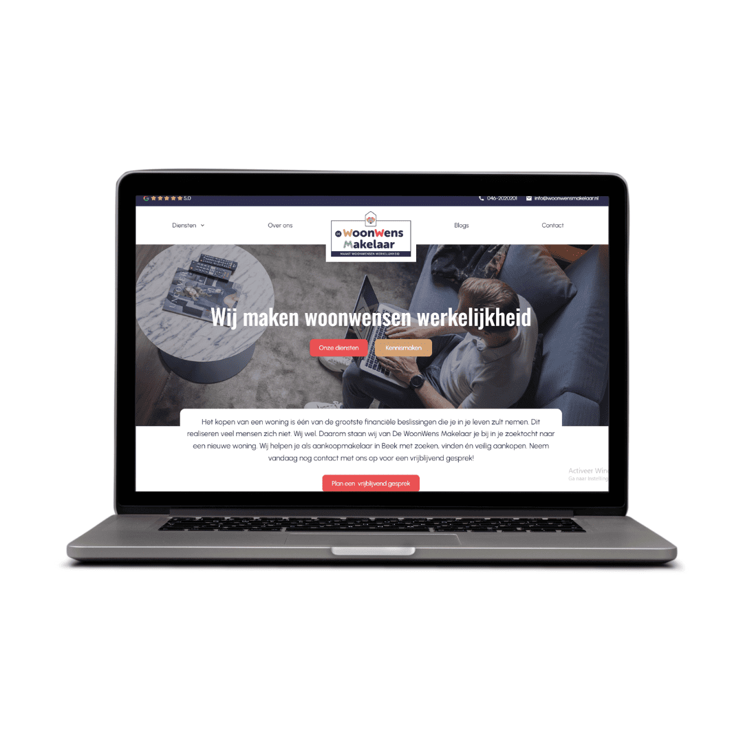 Website woonwens makelaar