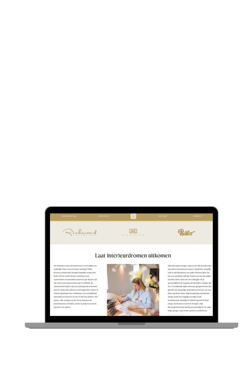 de landingspagina van rote interior