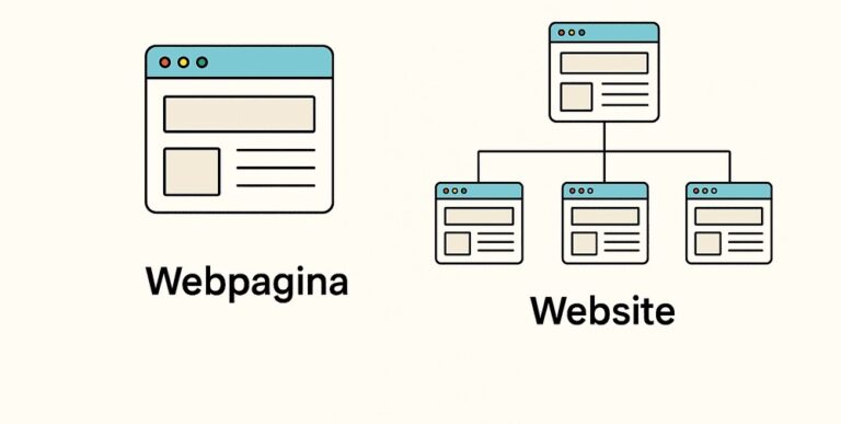 verschil tussen webpagina en website